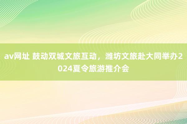 av网址 鼓动双城文旅互动，潍坊文旅赴大同举办2024夏令旅游推介会