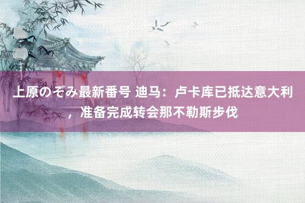 上原のぞみ最新番号 迪马：卢卡库已抵达意大利，准备完成转会那不勒斯步伐