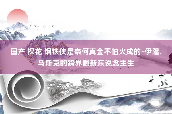 国产 探花 钢铁侠是奈何真金不怕火成的-伊隆.马斯克的跨界翻新东说念主生