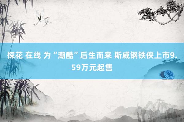 探花 在线 为“潮酷”后生而来 斯威钢铁侠上市9.59万元起售