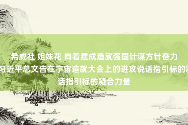 希威社 姐妹花 向着建成造就强国计谋方针奋力迈进——习近平总文告在宇宙造就大会上的进攻说话指引标的凝合力量